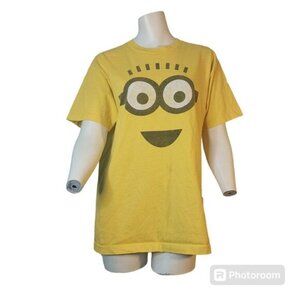 Womens Despicable Me Minion Made Tshirt  Medium